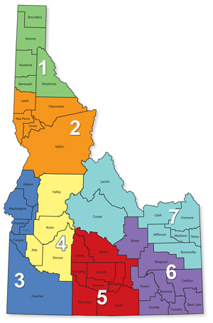 Map of ID Public Districts